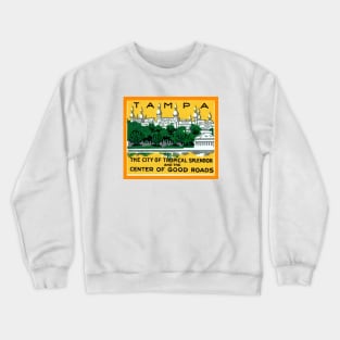 1925 Tropical Splendor of Tampa Florida Crewneck Sweatshirt